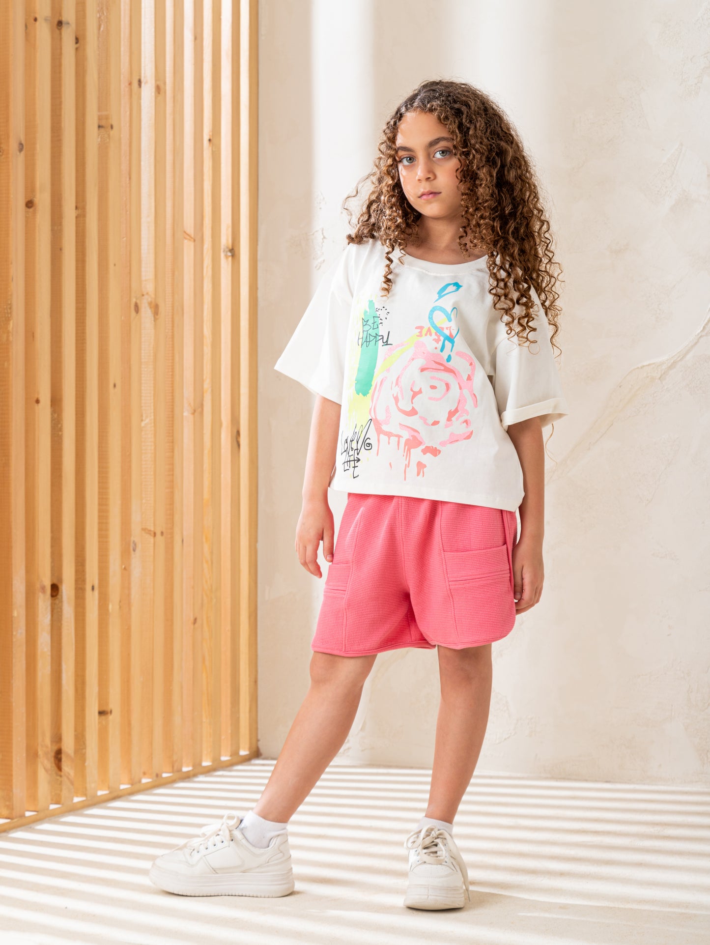 Be happy flower بيجاما بناتي