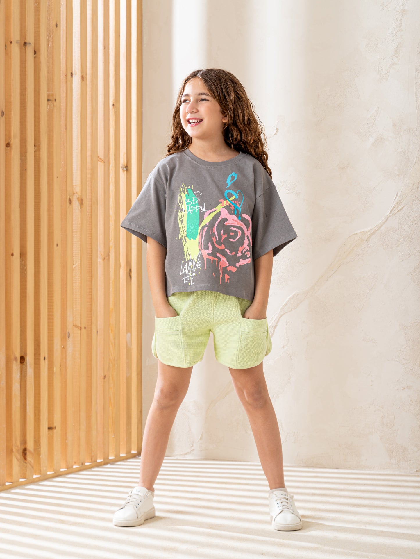 Be happy flower بيجاما بناتي