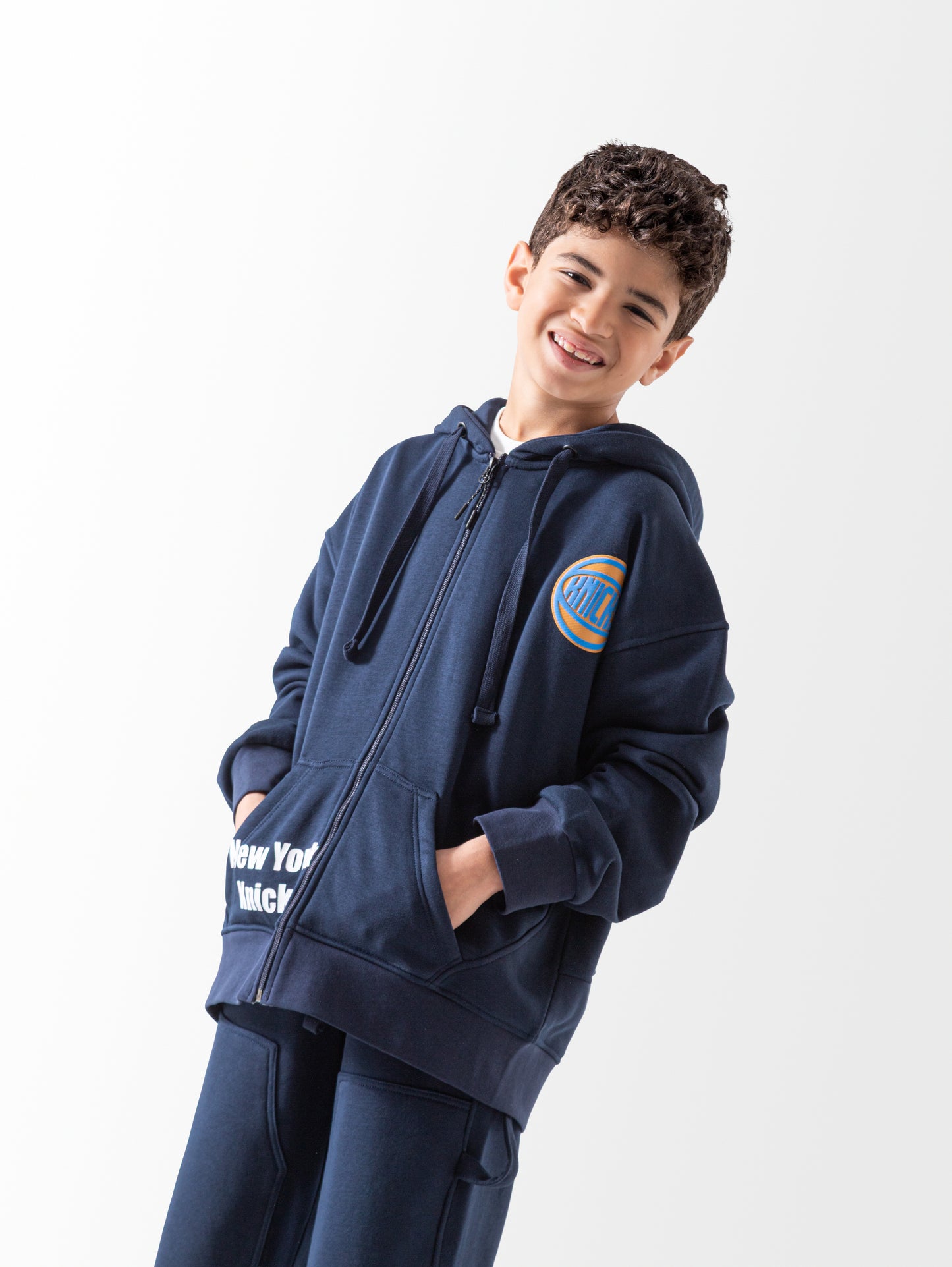 طقم كيدز اولادى خريفى نيويورك نيكس 3