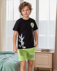 Bugs Bunny Children's pajamas for boys, half sleeves and cotton shorts
