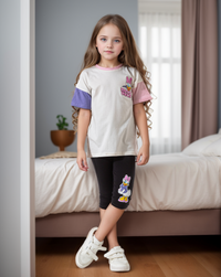 Daisy Duck Children's girls' pajamas, half sleeves and leggings