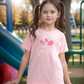 Sweet Strawberry Girls' Half Sleeve T-Shirt