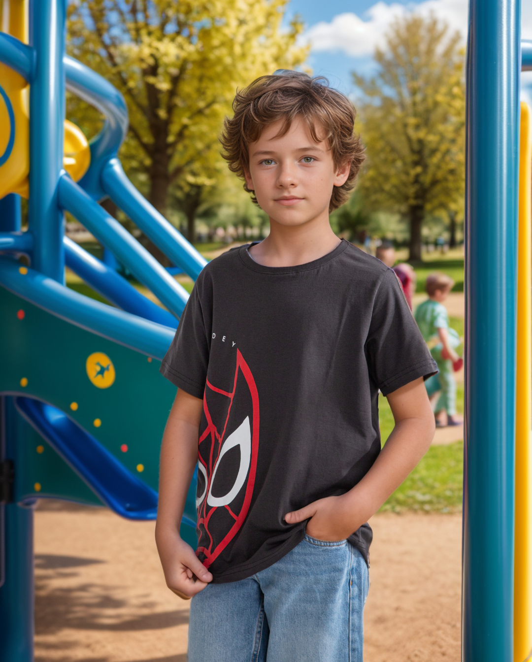 Spiderman تيشرت أولادي نص كم