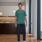 Micro Blocks men's pajamas with half sleeves and pants