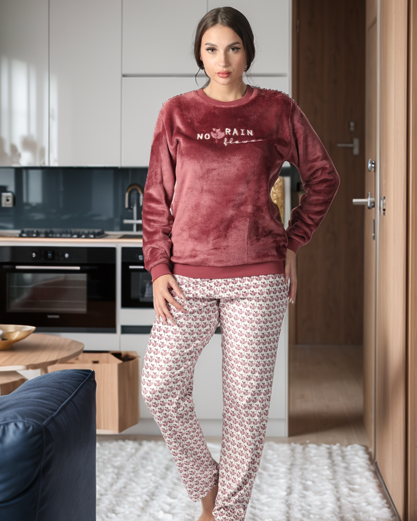 no rain flower بيجاما حريمي