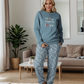 snow much love women's pajamas with sleeves