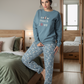 snow much love women's pajamas with sleeves