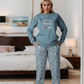 snow much love women's pajamas with sleeves