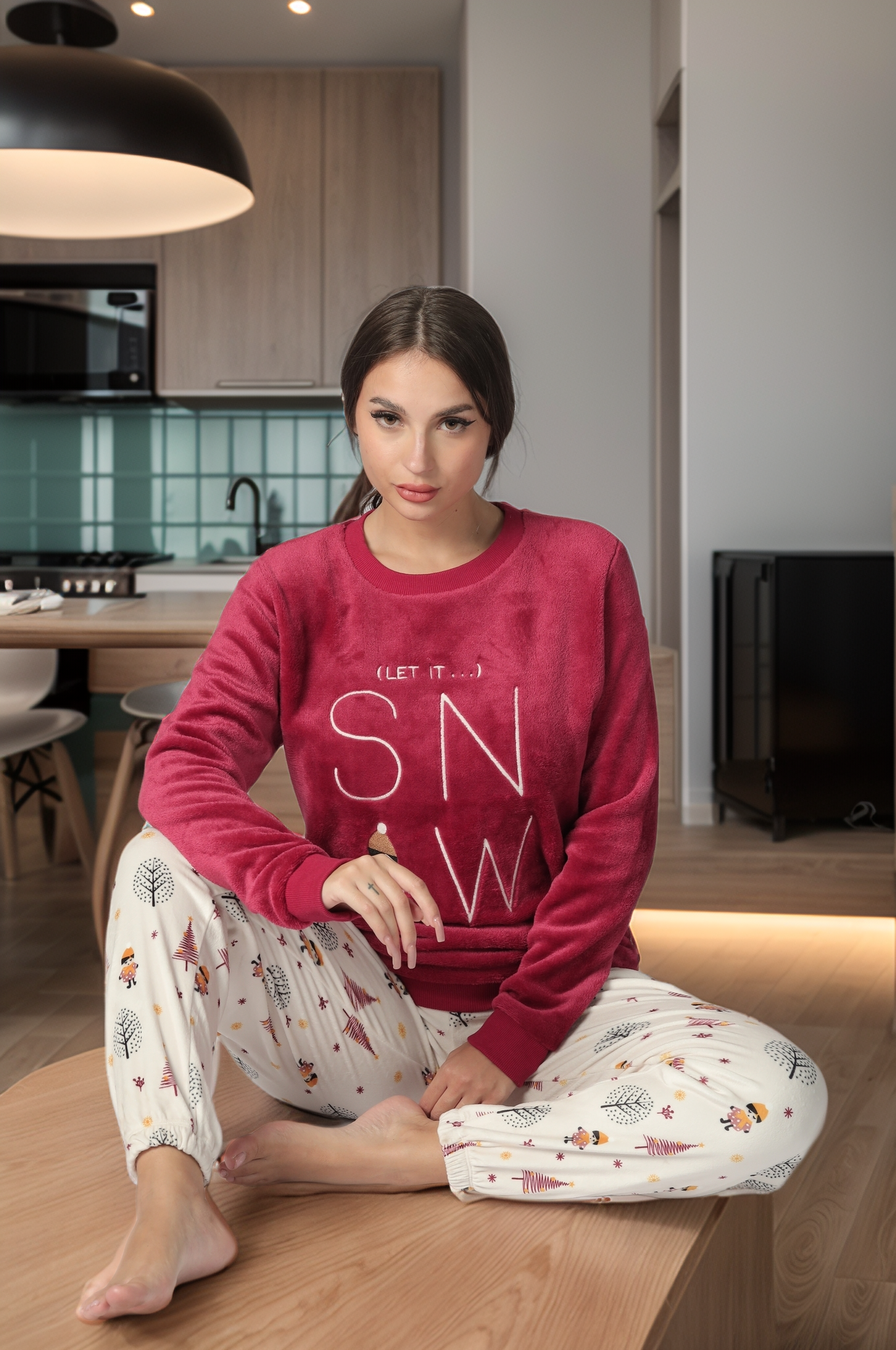 let it snow women's pajamas