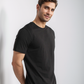 تيشيرت رجالي بيزك نص كم سادة