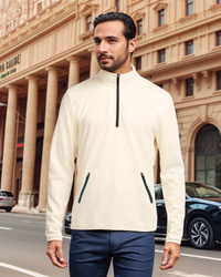 Half Zipper Jacket جاكت كُم طويل