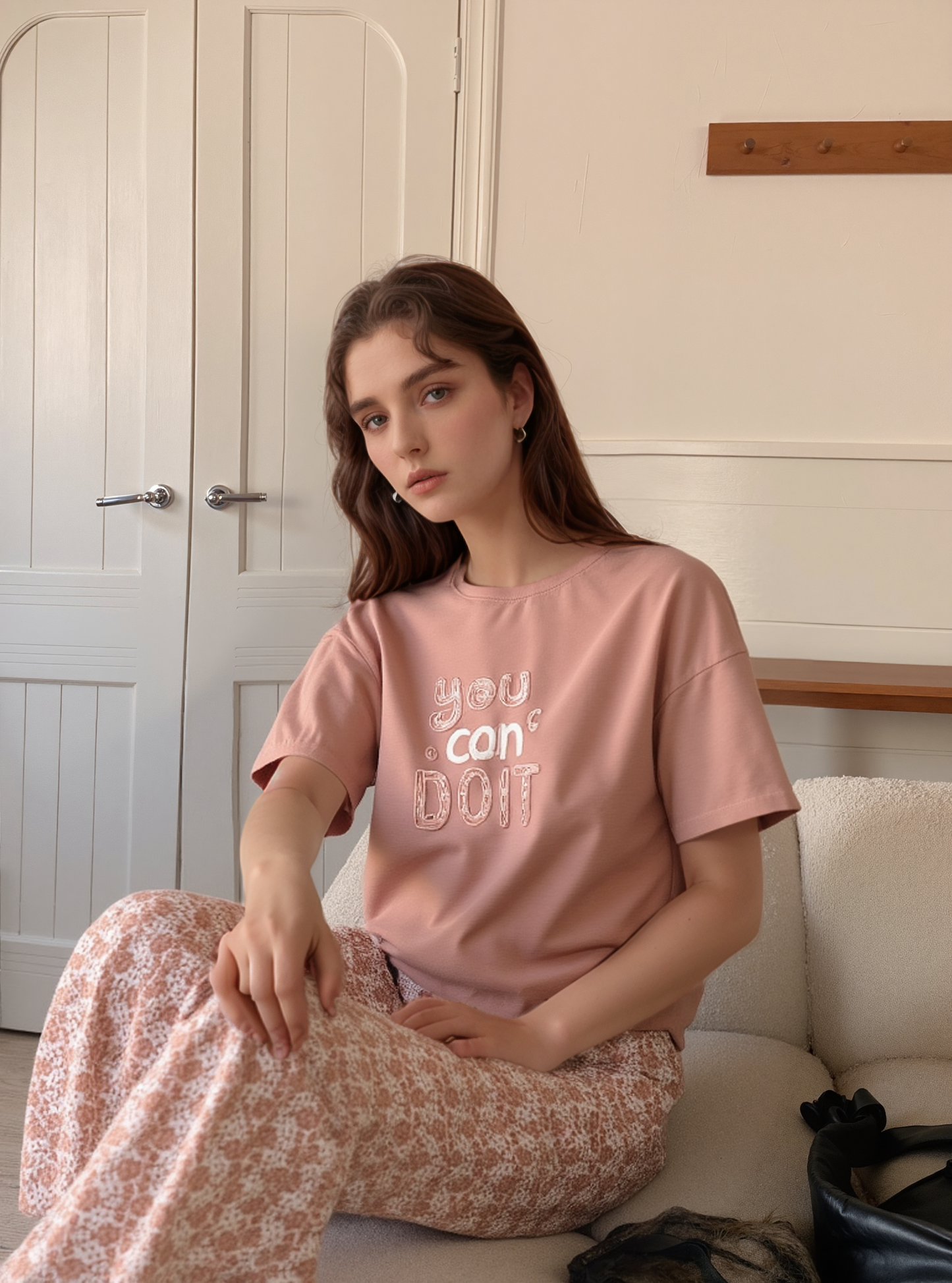 You can do it بيجاما حريمي نص كم و بنطلون