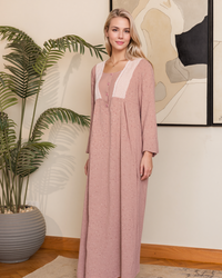 نايت شيرت طويلة كم طويل طباعة قلوب صغيرة