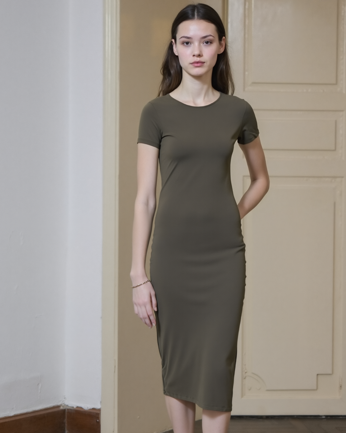 فستان نص كم  حريمي