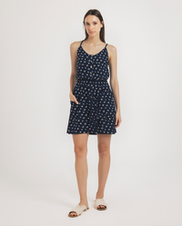 Flower Queen سالوبيت حريمي قصير مطبوع فسكوز ليكرا