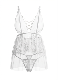 La Lingerie S24 A Réglé Deux Moraux de Chemise Court et de Pantité