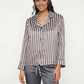 Women's striped pajamas, trouser length