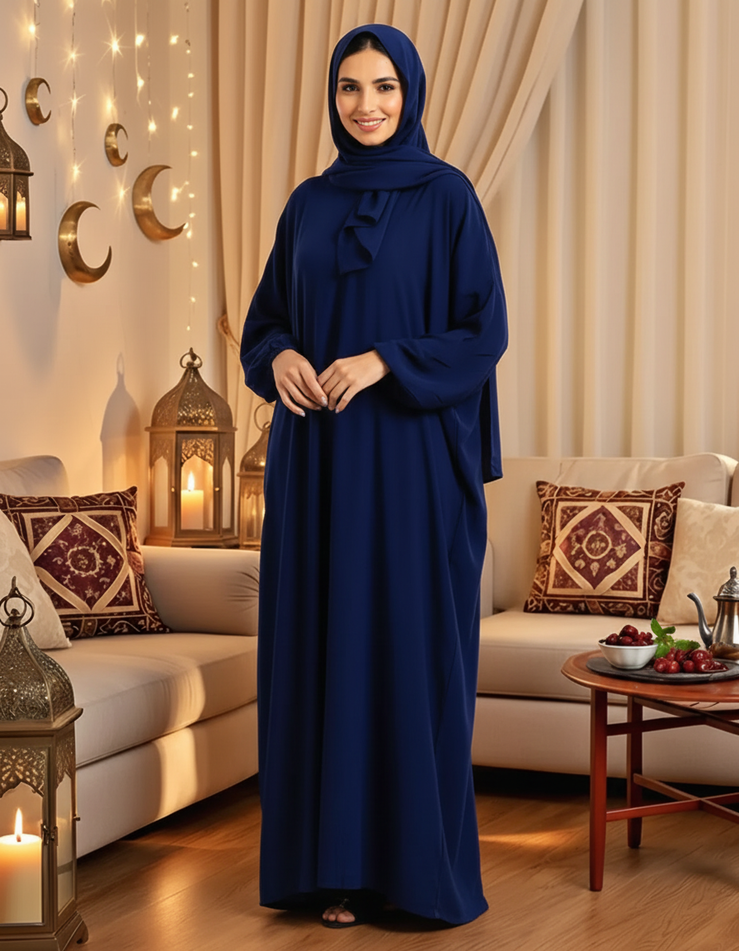 004 Women's Plain Viscose Abaya