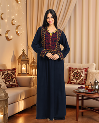 2 Plain Embroidered Viscose Shirts with Sleeves