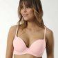 Women's bra full push-up cap with patterned lace