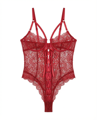 Chemise en Dentelle bs avec un coup et un lien avant