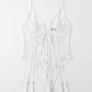 Chemise en Dentelle bs avec un coup et un lien avant
