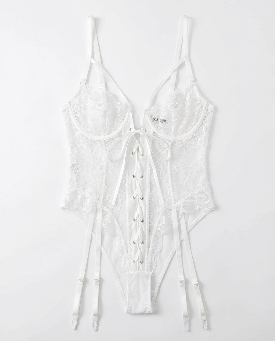 Chemise en Dentelle bs avec un coup et un lien avant