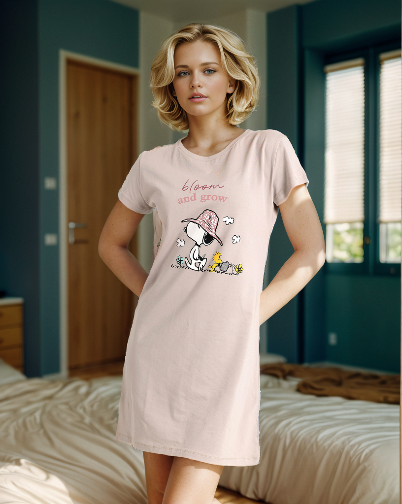 bloom and grow قميص حريمي قصير نص كم سنوبي