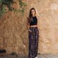 Colorful rose viscose pants