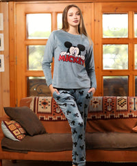 mickey Women's Pajamas Round Mickey Mouse