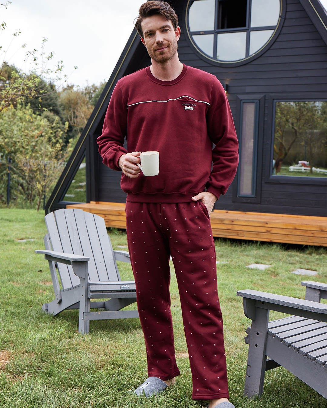 Mountain Guide Men's Milton Long Sleeve Pajamas