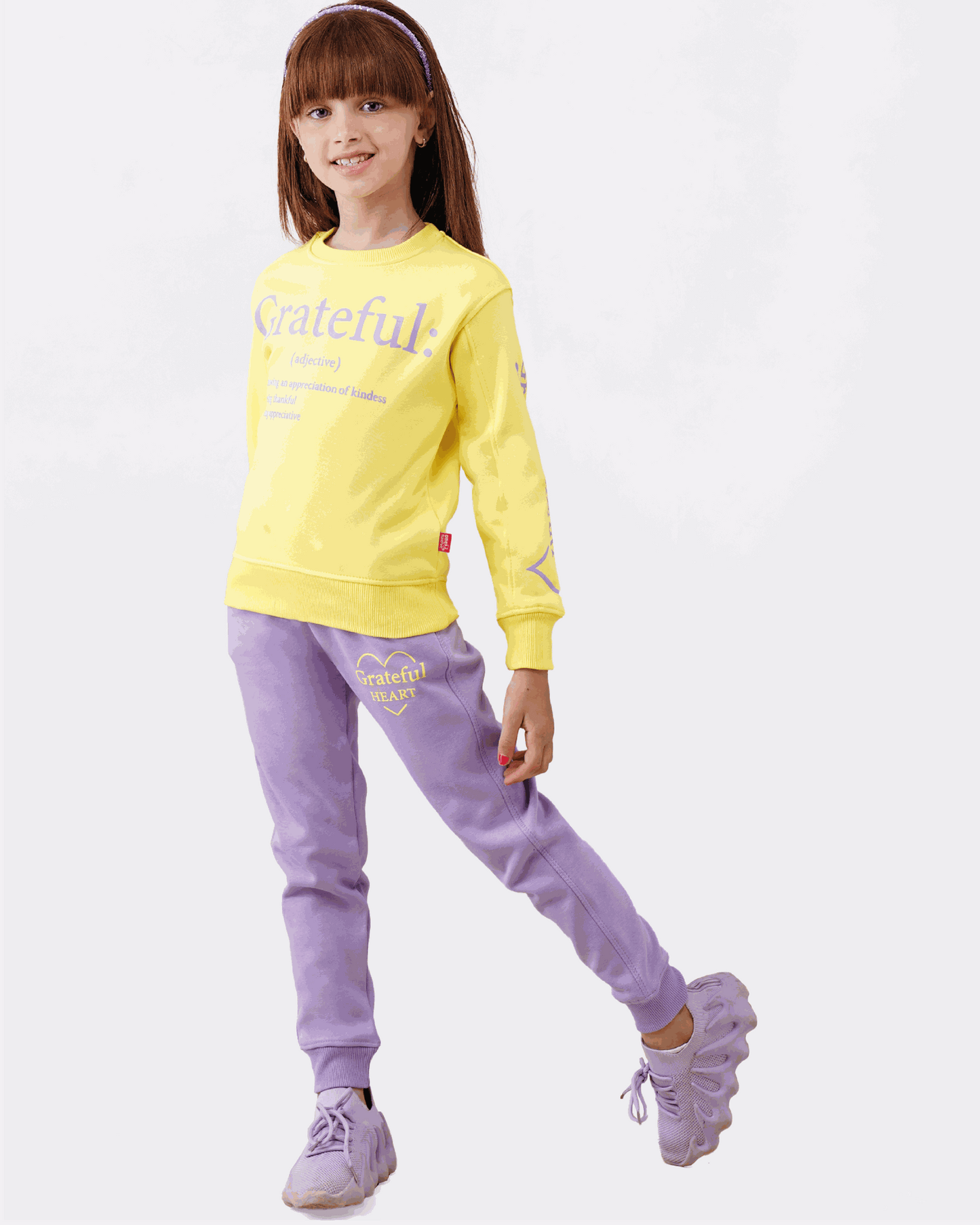 Heart بيجامه بناتي ميلتون 2 طابعه قصات في الكم