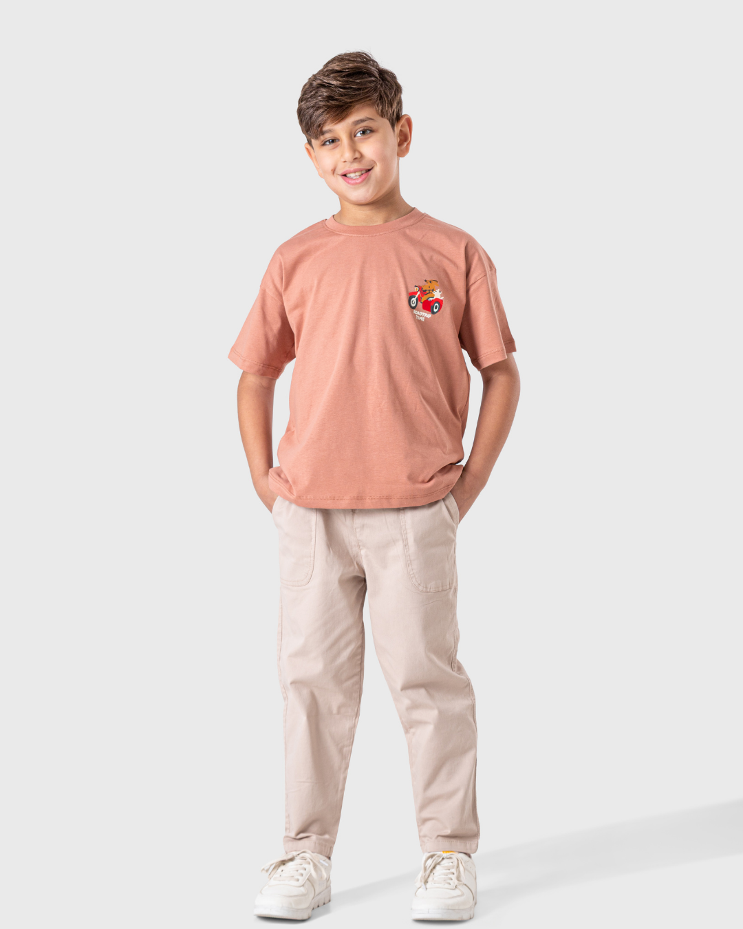 Modern boy's set with trousers