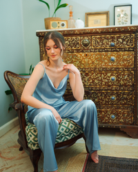 بيجاما بنطلون حمالة ساتان