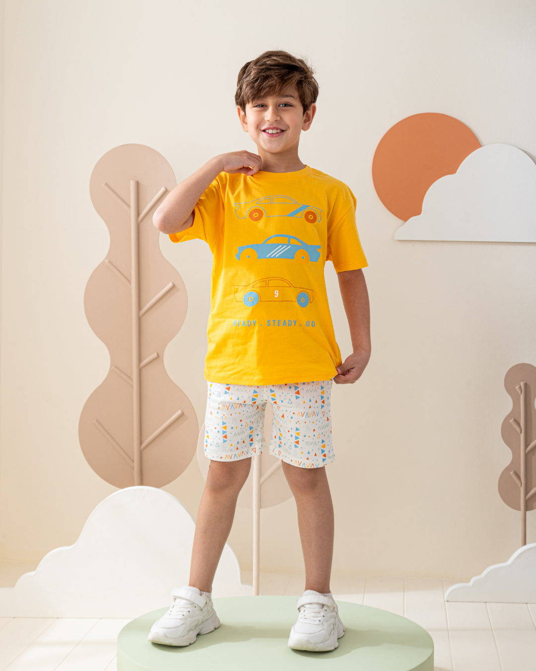 بيجاما نص كم و شورت قطن سيارات