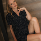 Women's pajamas with half sleeves and buttons