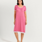 Jalabiya femme, semi-manche, courteous, with rose broderie