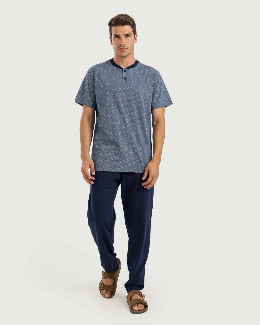 Men's Pajamas Half Sleeves with Pants