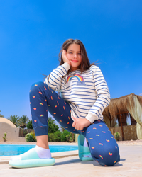 Rainbow 1 Girls Striped Pajamas Medium