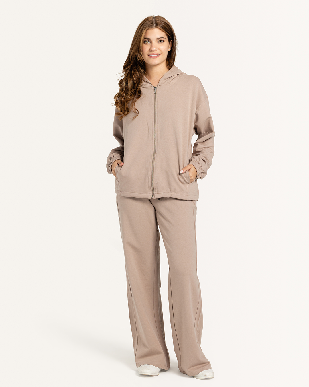 Women tracksuit with a hoodie