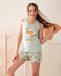 بيجاما بناتي كت و شورت جارفيلد