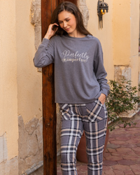 بيجاما حريمي كاروه بنطلون