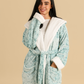 Abstract floral women robe