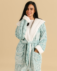 Abstract floral women robe