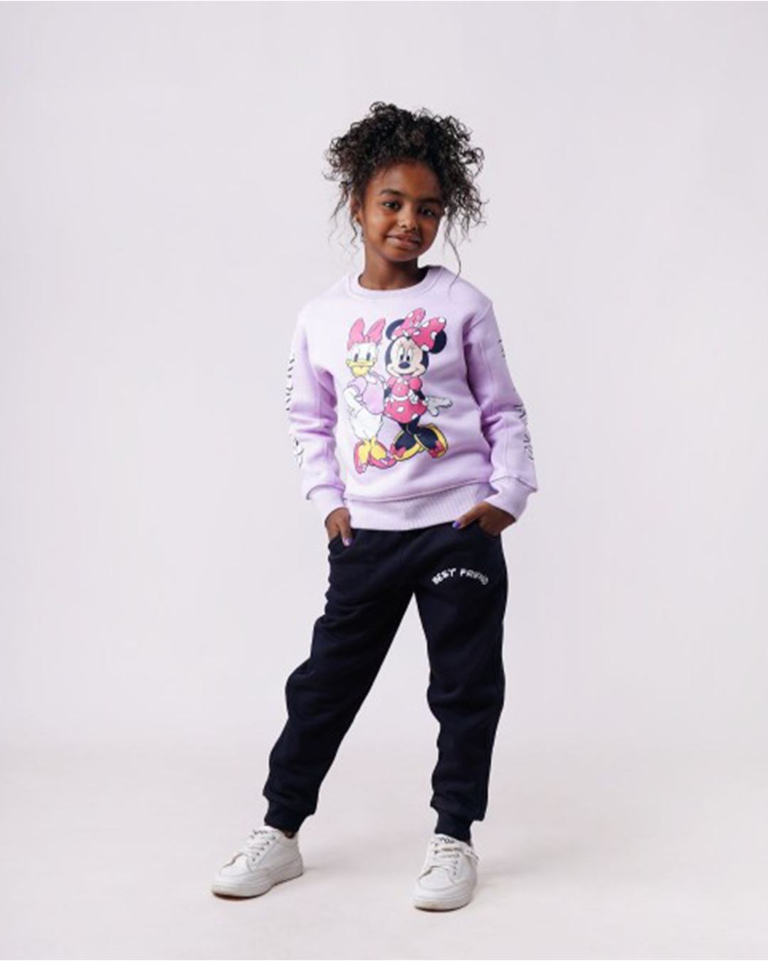 Best friend Rawand Milton girls' pajamas, 4 printed, cuts in the chest, cuffs and sleeves + printed trousers