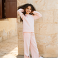Floral girl بيجاما بناتي بكم و بنطلون