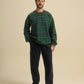 Elegant men's pajama with warm stripes