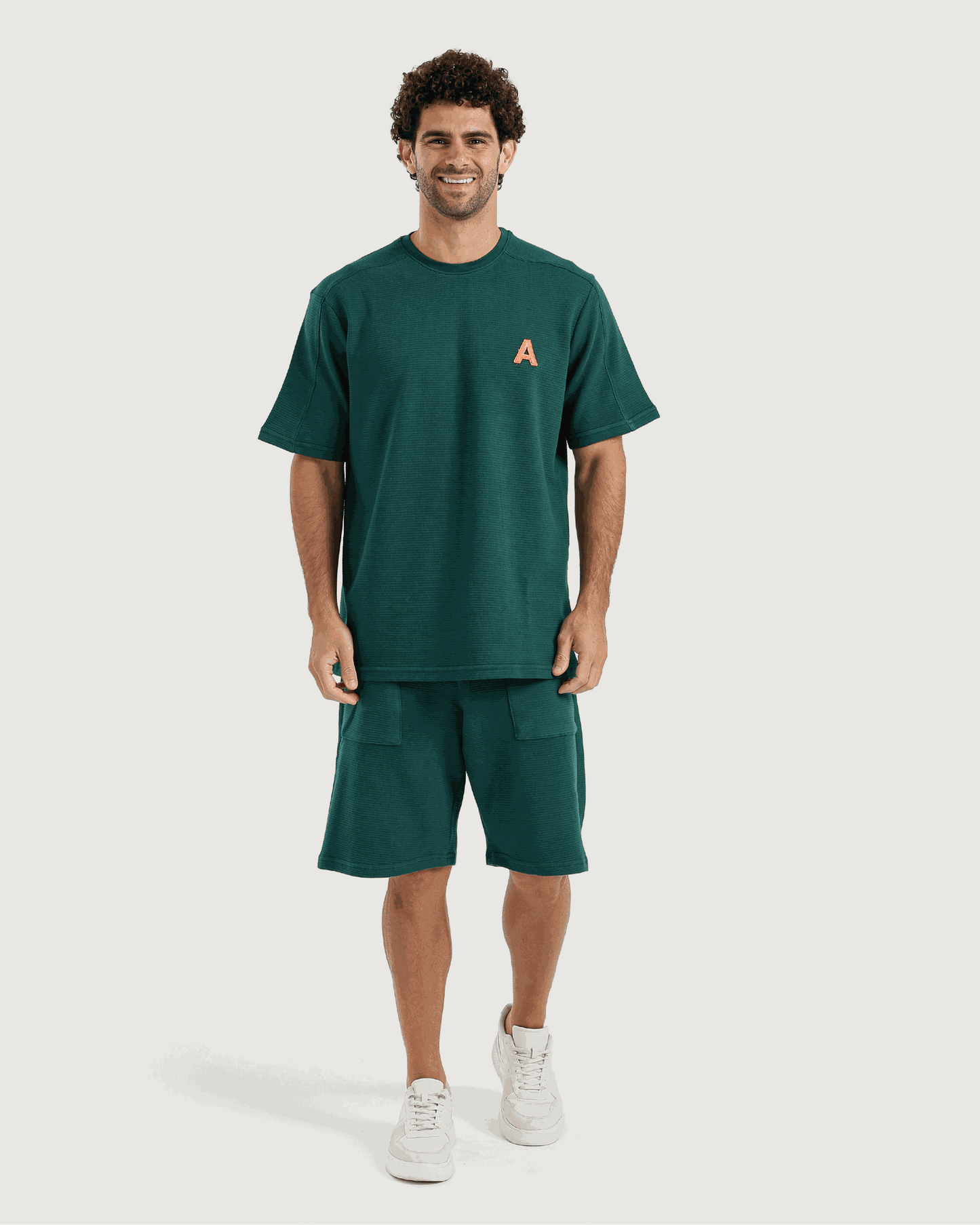 Men's Waffle Pajamas in Dark Colors