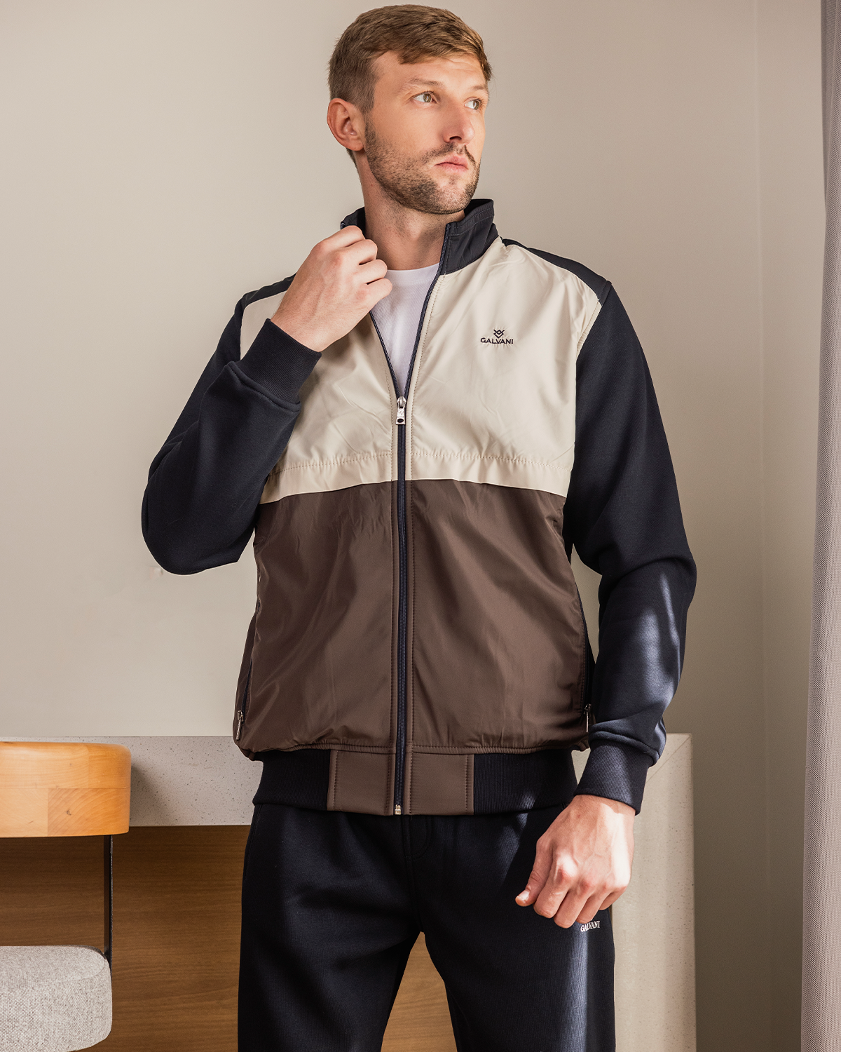 GALVANI Men's pajamas with zippers