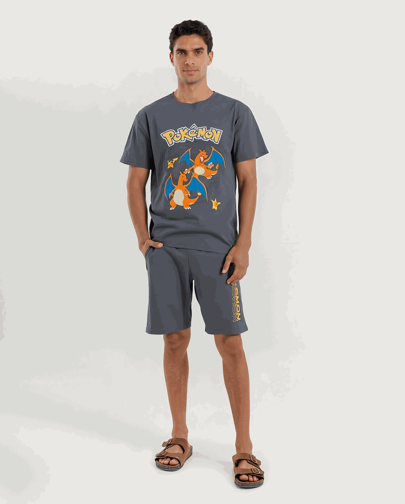 Pokemonبيجاما رجالي نص كم وشورت